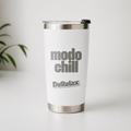 Tumbler blanco “Modo chill”