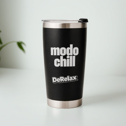 Tumbler negro “Modo Chill”