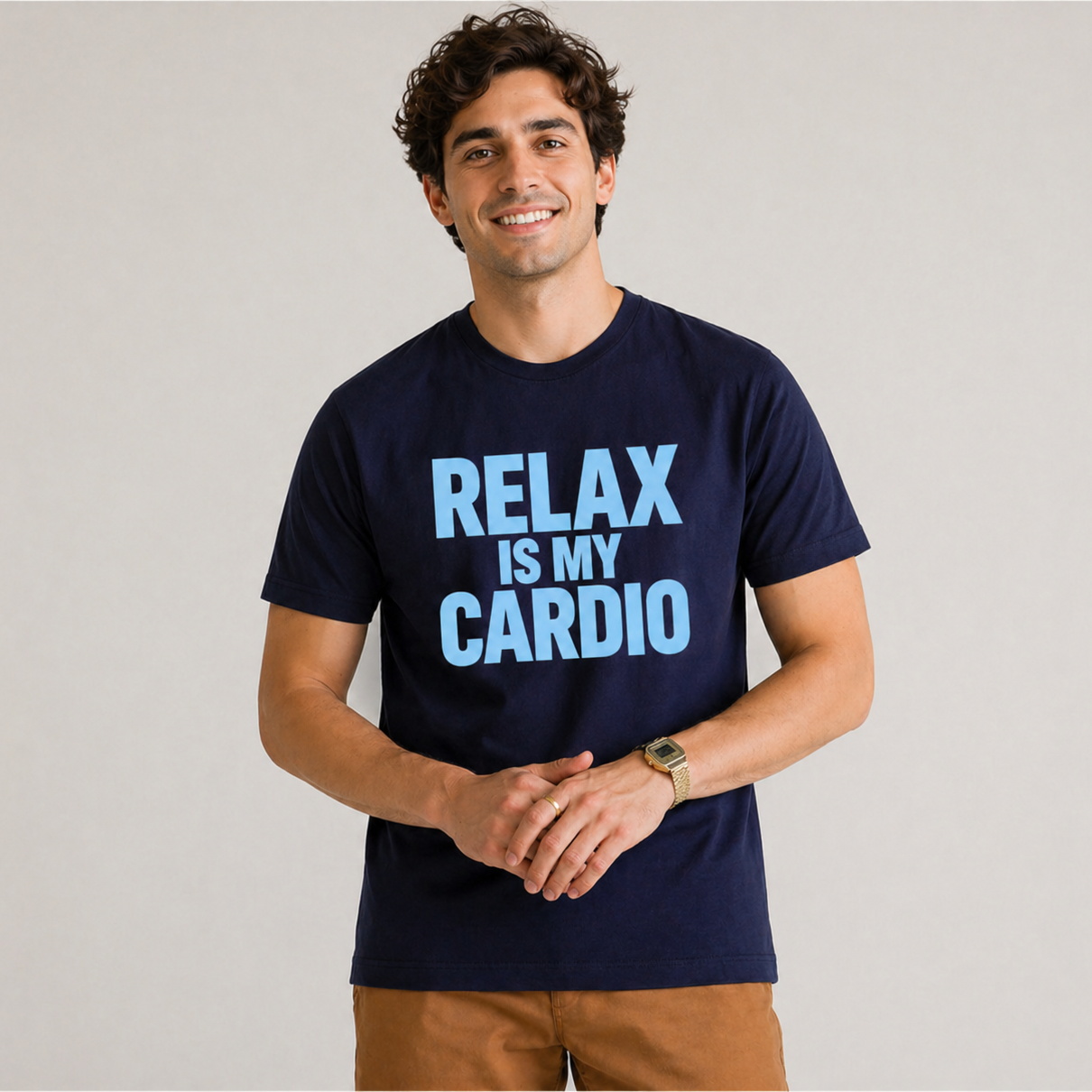 T-Shirt Relax Is My Cardio - Hombre